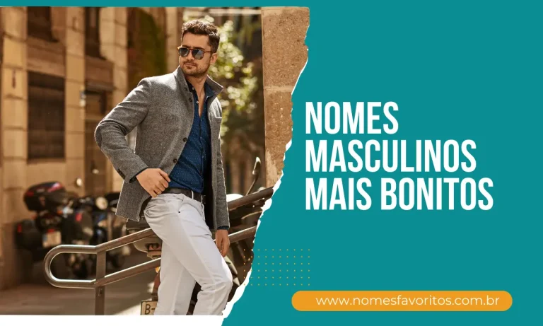 nomes masculinos mais bonitos