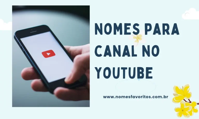 nomes para canal no youtube
