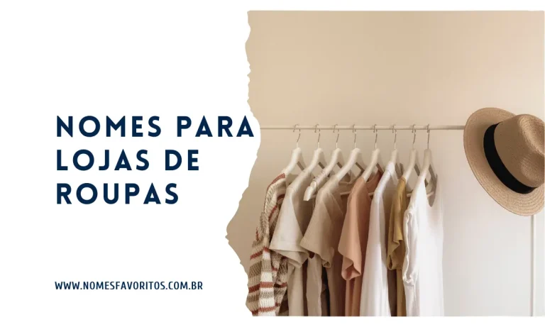 nomes para lojas de roupas