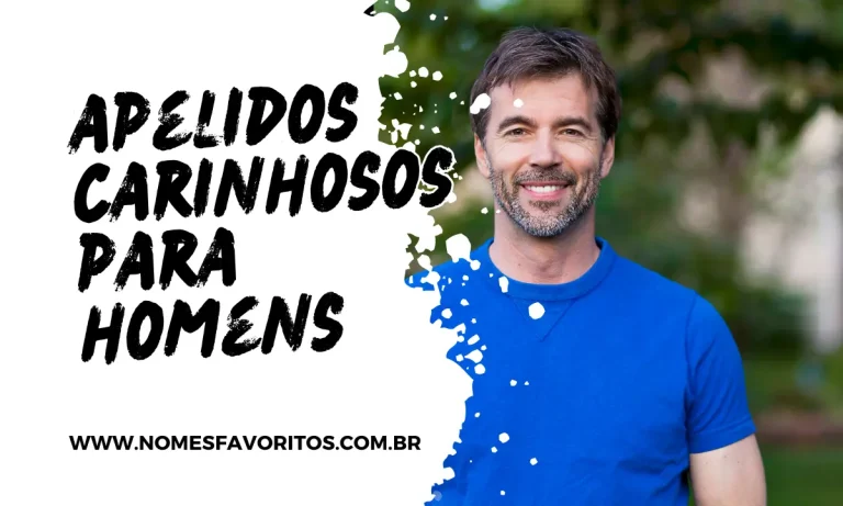 apelidos carinhosos para homens