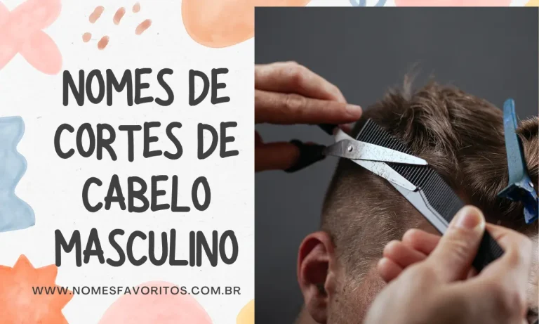 nomes de cortes de cabelo masculino