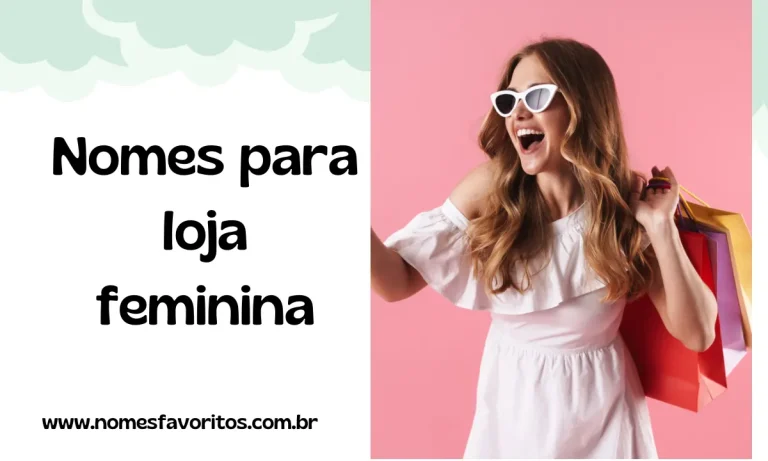 nomes para loja feminina