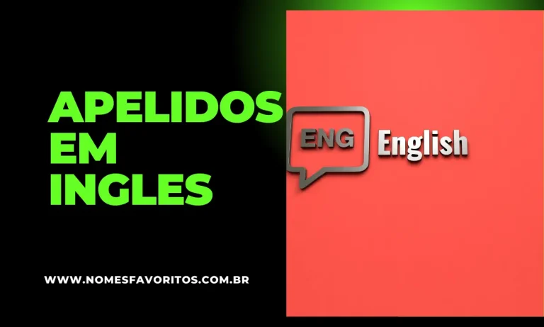 apelidos em ingles