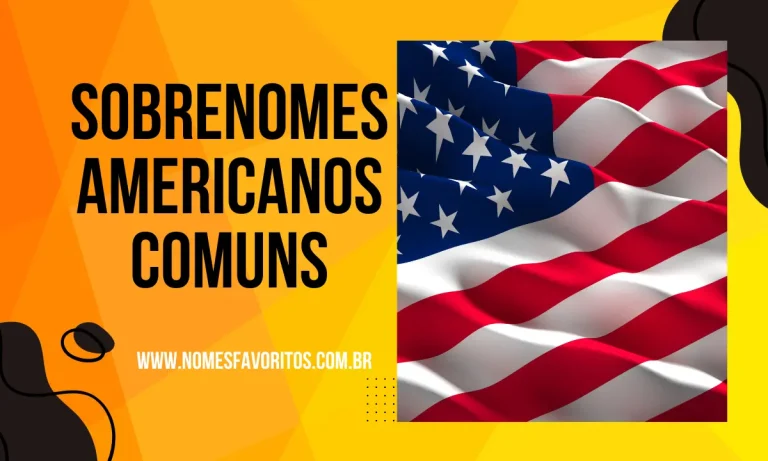 sobrenomes americanos comuns