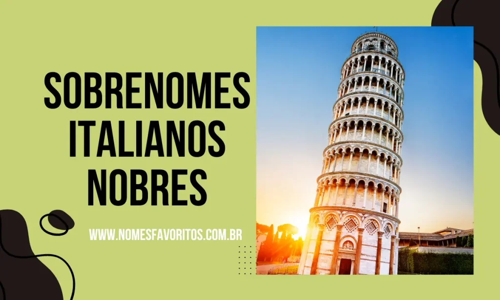 sobrenomes italianos nobres