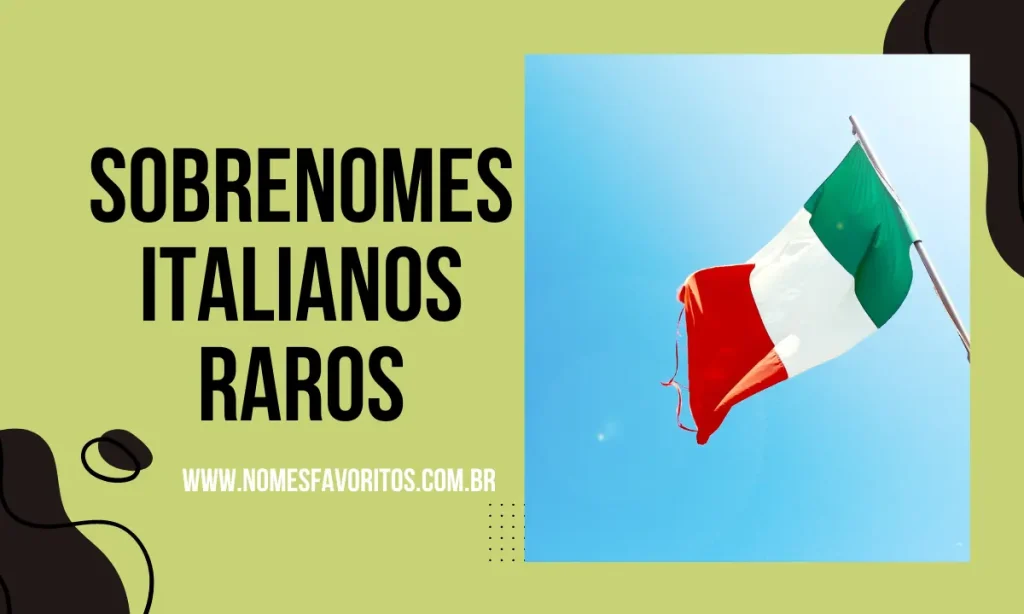 sobrenomes italianos raros