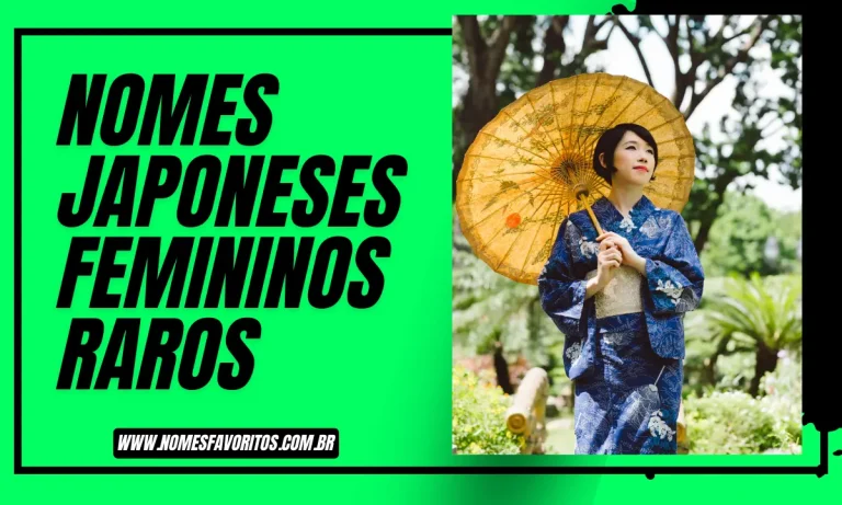 nomes japoneses femininos raros